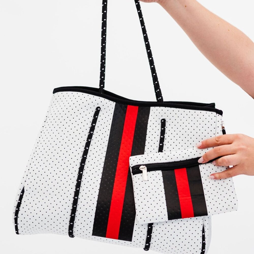 Modern+Chic - Nadia Neoprene Tote + Clutch